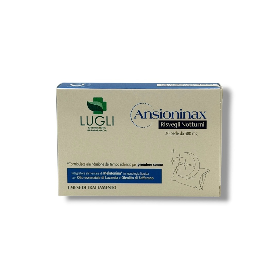 Ansioninax Risvegli Notturni Lugli 30 Perle da 380 mg