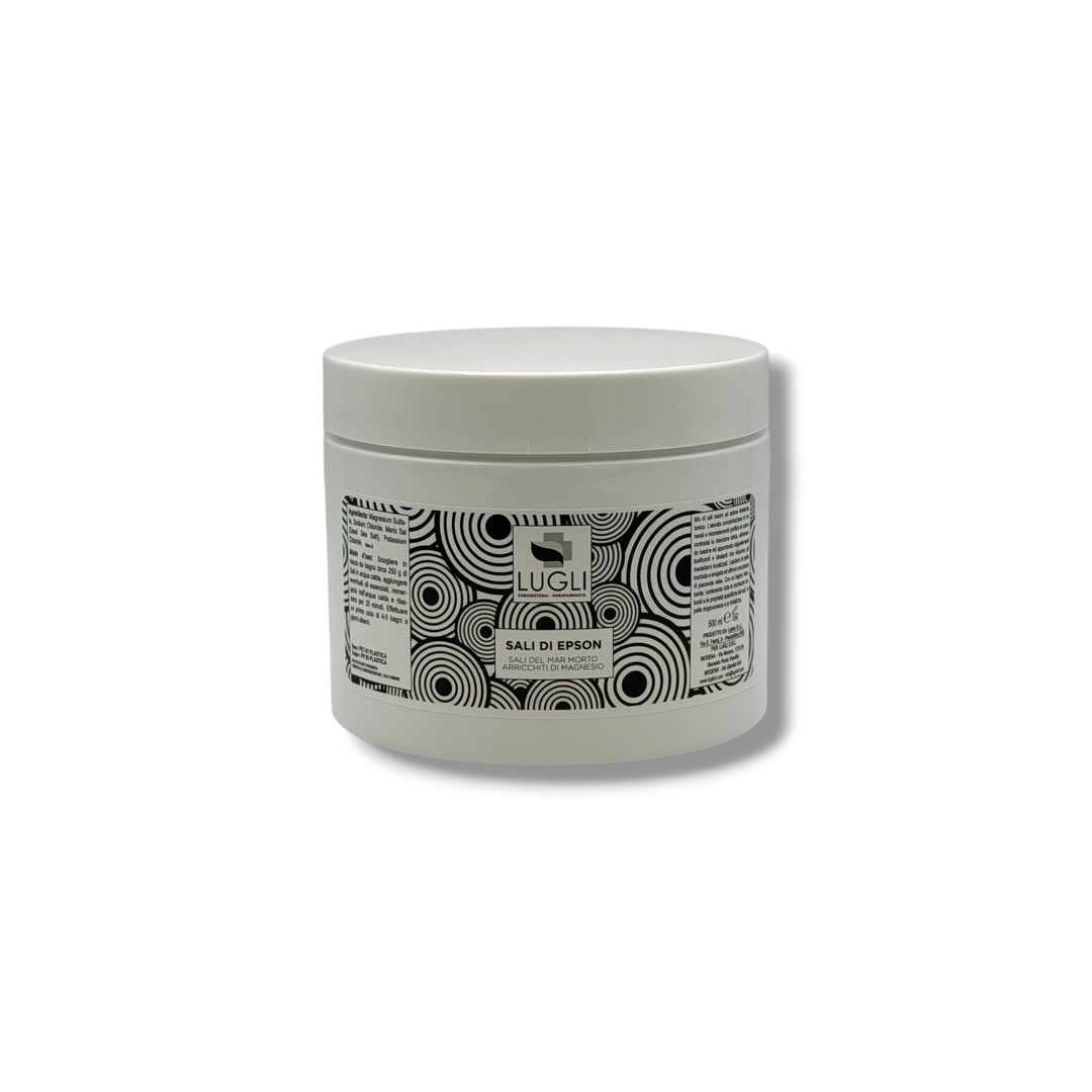 Sali di Epson Lugli 500 ml Sali del Mar Morto Arricchiti di Magnesio