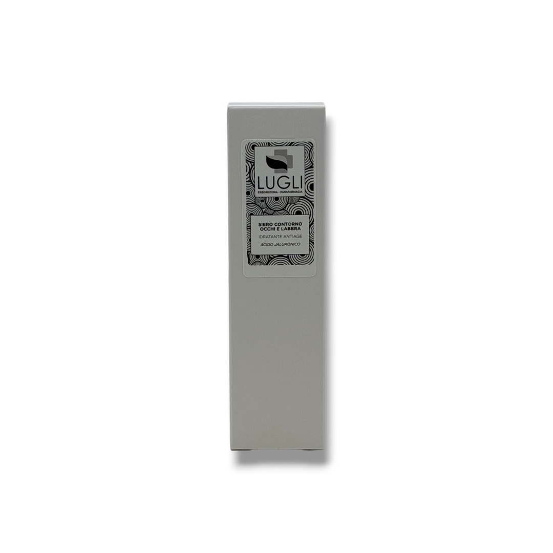 Siero contorno occhi e labbra Lugli idratante antiage acido jaluronico 30 ml