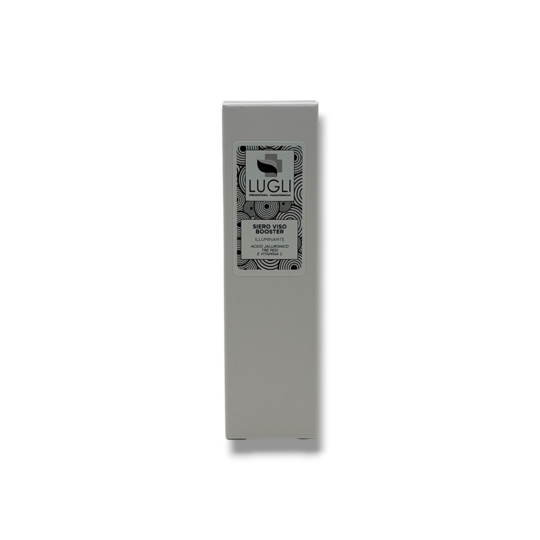 Siero Viso Booster Illuminante Acido Jaluronico tre pesi e Vitamina C — 30 ml